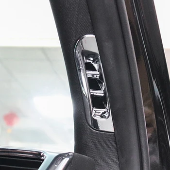 ABS хром за джип Гранд Чероки 2014-2017 Аксесоари Автомобил отпред Малък изход за въздух Декорация Cover Trim стикер кола стайлинг