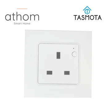 ATHOM Preflashed TASMOTA Smart Wall Socket Consumption Monitoring Works With Home Assitant Electric 16A
