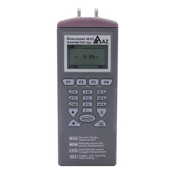 AZ96315 15 psi цифров манометър диференциално налягане метър рекордер Автоматично записва 12000 точки
