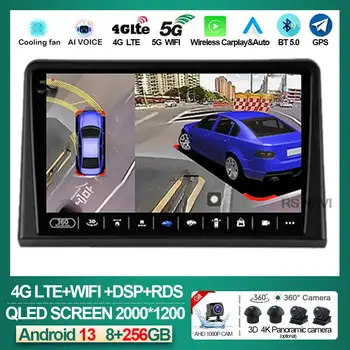 Android 13 Carplay Auto 360 камераЗа Renault Express 2021 кола радио видео мултимедиен плейър GPS навигация аудио авторадио WIFI