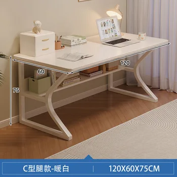 Aoliviya 120/140cm Computer Desk Desktop Home Simple Desk Student Rental House Study Table Writing Desk Bedroom Small Apartment