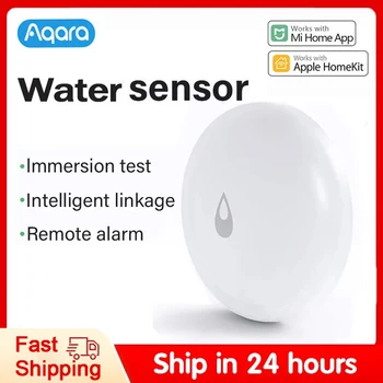 Aqara IP67 Водоустойчив сензор за потапяне на вода Zigbee Flood Water Leak Detector Аларма за сигурност Сензор за накисване за Mi Home Homekit
