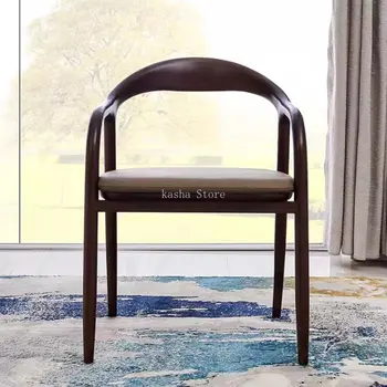 Arm трапезни столове бар стол модерен ергономичен офис трапезни столове дизайнер дизайн дървени Sillas де Cocina мебели за дома