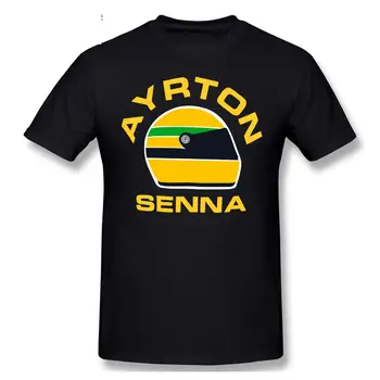 Ayrton Senna T-Shirt Racing Kids Hip Hop Novelty T Shirts Мъжка марка облекло Top Tee