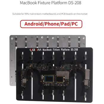 BAIYI DS-208 PCB приспособление дънна платка запояване платформа за Macbook Android телефон резервни части чип притежателя фиксиране ремонт инструмент