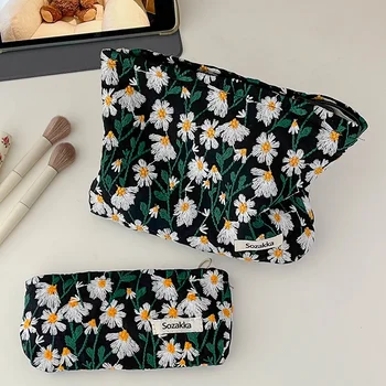 Beauty цвете грим организатор чанта женски козметична чанта 2024 нов грим случай пътуване козметични измиване тоалетни торбичка чанти