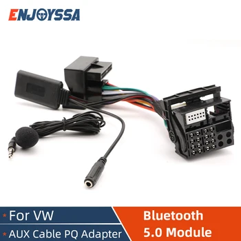 Bluetooth-съвместим 5.0 модул радио AUX приемник кабелен адаптер с MIC за VW MIB радио RNS510 RNS310 315 RCD210 за Skoda