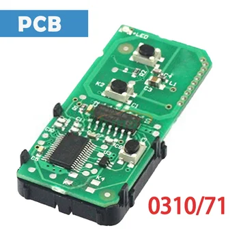 Board#: 0310 Автоматична дистанционна платка FSK 312MHz ID71 чип 3 бутона Smart Car PCB панели за Toyota