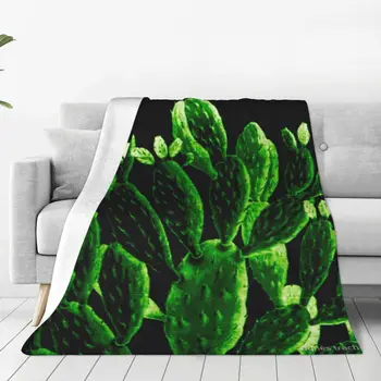 Bright кактус одеяло покривка на леглото реколта разтегателен диван за деца