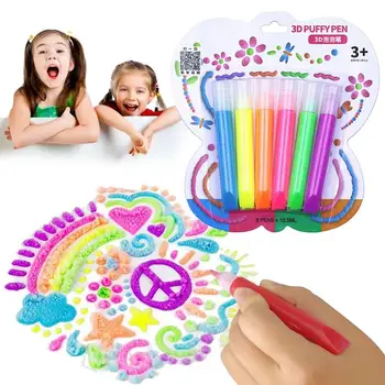 Bubble Pens Print Bubble Pen 6PCS Print Bubble Pen DIY Bubble Drawing Pens Fun And Creative Bubble Pen For Kids For DIY Cards
