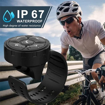 Car Bluetooth интелигентно дистанционно управление с каишка безжичен IP67 водоустойчив телефонен контролер за мотоциклет за кола велосипед