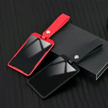 Car Card Key Cover Case Пълен капак алуминиева сплав Авто стайлинг аксесоари с ключодържател за Tesla Модел Y Модел 3