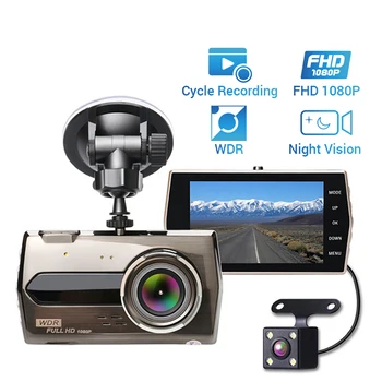 Car DVR Full HD 1080P Dash Cam Камера за превозни средства Видеорекордер Нощно виждане Черна кутия Auto Dashcam Регистратор на аксесоари за кола