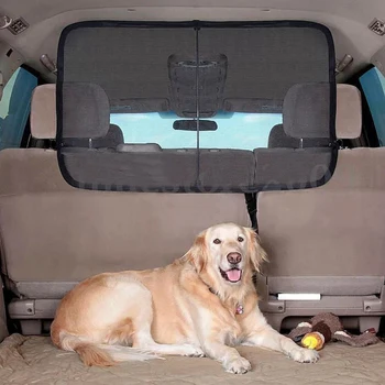 Car Dog Net бариера Регулируема преносима мрежа препятствие кола задната седалка Pet ограда кола Pet изолация защитна мрежа