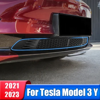 Car Долна броня Anti насекоми Net Vent Cover за Tesla Модел Y Модел 3 2021 2022 2023 2024 Предна решетка Mesh Cover Аксесоари