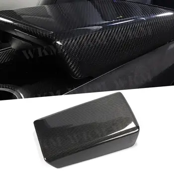 Carbon Fiber Interior Trim Console Armrest Box Molding Cover за Tesla модел 3 Y 2018-2022 ABS Car Styling