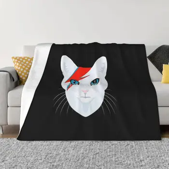 Cat Bowie Blanket Bedcover на леглото Реколта пухкави меки одеяла
