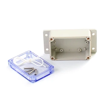 Clear Cover Junction Box Wall Hang- IP66 Водоустойчив ABS проект случаи заграждение с дупка кабел тел мощност дропшип