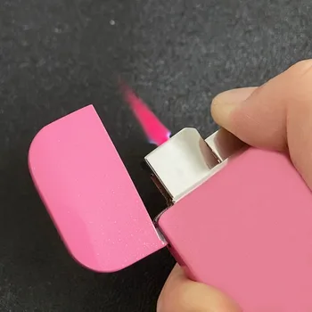 Creative Lighter личност тенденция розов прав флъш надуваема запалка аксесоари за пушене забавно притурка дами подарък запалка