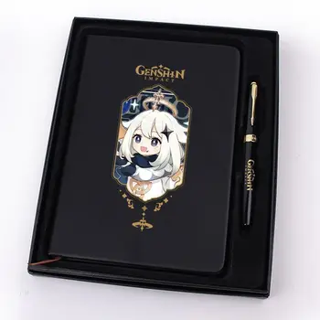 Creative канцеларски материали Genshin Impact бележник подарък кутия Черна простота дневен плановик Поддръжка персонализиране дневник бележник млечни