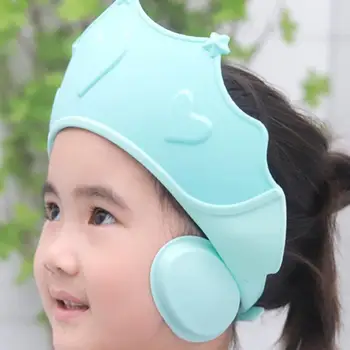 Crown Регулируема бебешка шапка за душ Шампоан за измиване на вана Шапка за щит за коса Защита на децата Водоустойчив Предотвратяване на вода в ухото за деца