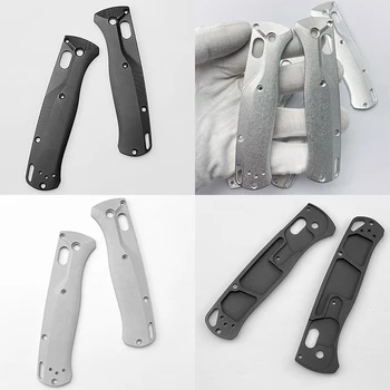 Custom 3 вида алуминиева сплав нож дръжка везни за истински пейка Bugout 535 ножове сцепление DIY вземане аксесоари части