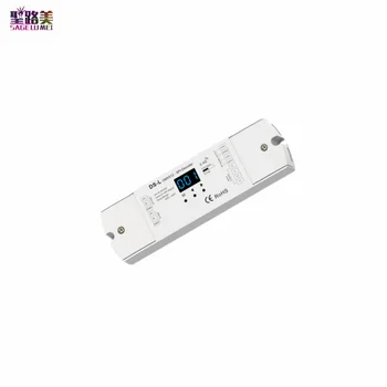 DC5V-24V DMX512 TO SPI декодер (с RF) DS-L DC12V TTL контролер за RGB цифров IC WS2811 WS2812 WS2801 пикселна лента светлина