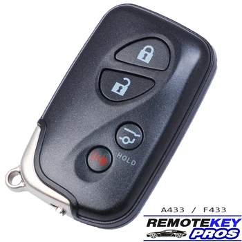 DIYKEY A433 ASK / F433 FSK Smart Remote Key Fob 433MHz за Lexus IS ES GS LS460 LX570 CT200H RX350 RX450H B77EA / B74EA