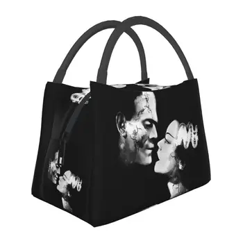 Dark LoveТоплоизолирани чанти за обяд Булката на Франкенщайн филм преносим контейнер за обяд за работа пътуване съхранение храна кутия