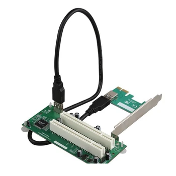 Desktop PCI-Express PCI-E към PCI адаптер карта Pcie към двойна PCI слот разширителна карта USB 3.0