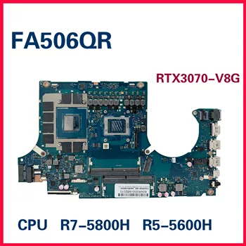 Dinzi FA506QR дънна платка за ASUS TUF Gaming A15 FA506QM FA506QE FA706QR DA0NJFMBAC0 Дънна платка за лаптоп W / R5-R7-CPU RTX3070-V8G