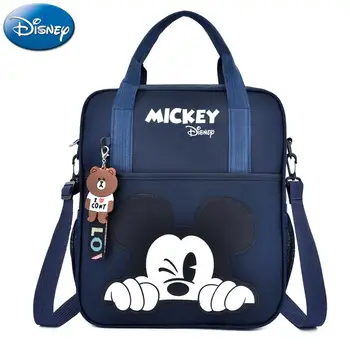 Disney Студентски чанти Многофункционална карикатура Мики Маус Мини училище раница чанта документ Bookbag площад ученическа чанта