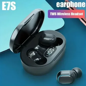 E7S TWS слушалки Bluetooth слушалки Безжични слушалки Безжични Bluetooth слушалки с микрофон LED дисплей Слушалки за уши