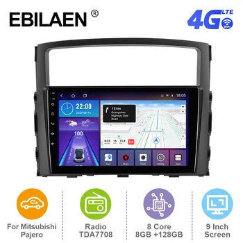 EBILAEN Android 12 Автомобилно радио за Mitsubishi Pajero 4 V80 V90 2006-2014 Мултимедиен плейър GPS RDS навигация Carplay Autoradio 4G