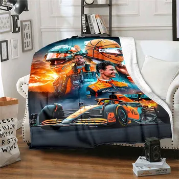 Formula Racing Star одеяло за легла, Anti-Pilling тънко одеяло, охлаждащо одеяло, преносимо меко фланелено персонализирано одеяло