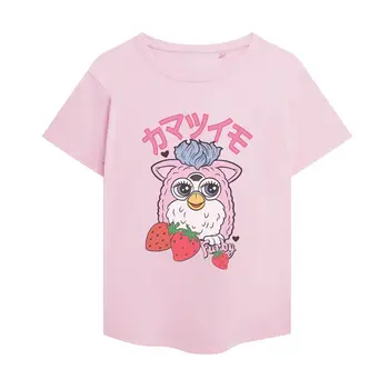 Furby Дамска модна тениска Furby Strawberry Top Tee S-XL Официален