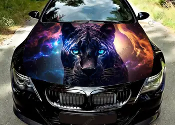 Galaxy Panther Digital Art Car Hood Vinyl Stickers Wrap Vinyl Film Engine Cover Decals Стикер върху автомобилните аксесоари
