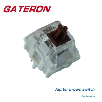 Gateron Jupiter Кафяв превключвател тактилен 5-пинов SMD RGB предварително смазан превключватели за игри Механични аксесоари за клавиатура