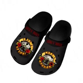 Guns N Roses Хеви метъл рок група Начало Сабо Персонализирани водни обувки Мъжки дамски тийнейджърски обувки запушват дишащи плажни дупки чехли