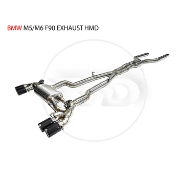  HMD производителност титаниева сплав изпускателната Catback е подходящ за BMW M5 M6 потребителски клапан изпускателен ауспух за автомобили аксесоари за автомобили