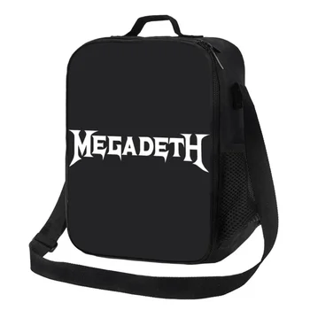 Heavy Metal Rock Megadeths печат топлоизолирани чанта жени resuable обяд мъкна за училище съхранение Bento храна кутия