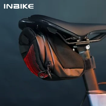 INBIKE велосипеди седловина чанта MTB колоездене опашка чанта с лека водоустойчива чанта за съхранение на велосипеди задна седалка чанта път за езда