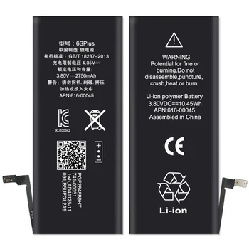 ISUNOO AAA ниво мобилен телефон литиева батерия за Apple iPhone 6S плюс реален капацитет 2750mAh с инструменти за ремонт
