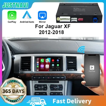 JUSTNAVI безжичен Apple Carplay Android Auto за Jaguar XF Bosch 2012 - 2018 Retrofit Aftermarket резервна камера огледална кутия