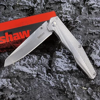 Kershaw 1368 TOPKNOT STONEWASH СГЪВАЕМ НОЖ Пълна неръждаема стомана полезност открит къмпинг оцеляване EDC ножове Коледен подарък