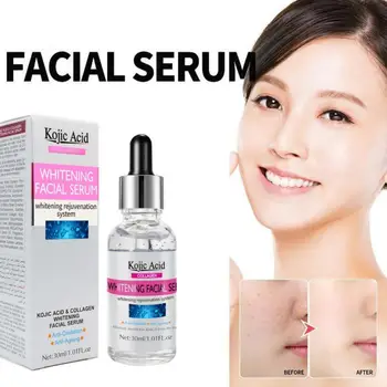 Kojic Acid Serum for Face Remover Hyaluronic Acid Whitening Fade Melanin Anti Wrinkle Facial Serum Skin Care Product