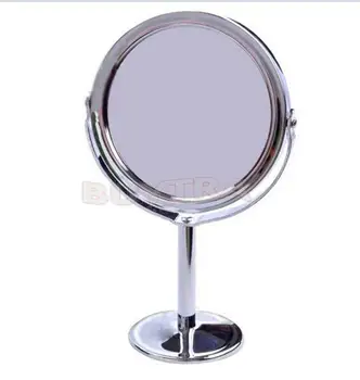 L146 Жените красота грим огледало двойна страна нормално + увеличаване овална стойка компактен огледало козметични огледало грим инструменти