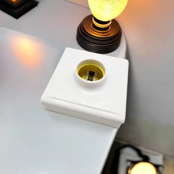 LED държач за крушка, квадратен монтажен щепсел за контакт, държач за лампа, превключвател висяща лампа, 5A, 220V, нов
