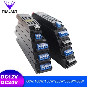 LED захранване AC190-240V към DC12V 24V трансформатори 60W 100W 150W 200W 300W 400W LED драйвер A / D конвертор за LED лента