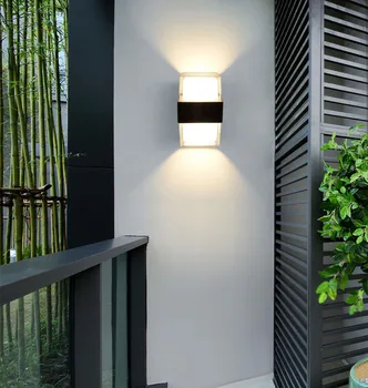 LED стена светлина открит водоустойчив модерен скандинавски стил вътрешни стенни лампи хол веранда градинска лампа 18W 110V 220V 230V
